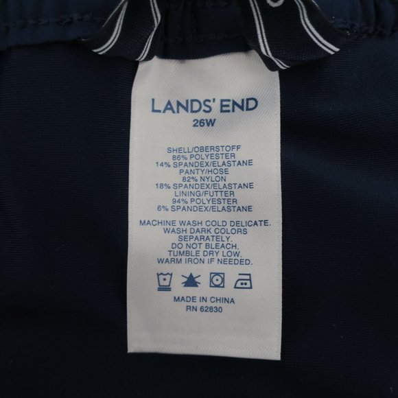 New LANDS END Swim Shorts with Built In Brief - Picture 4 of 6